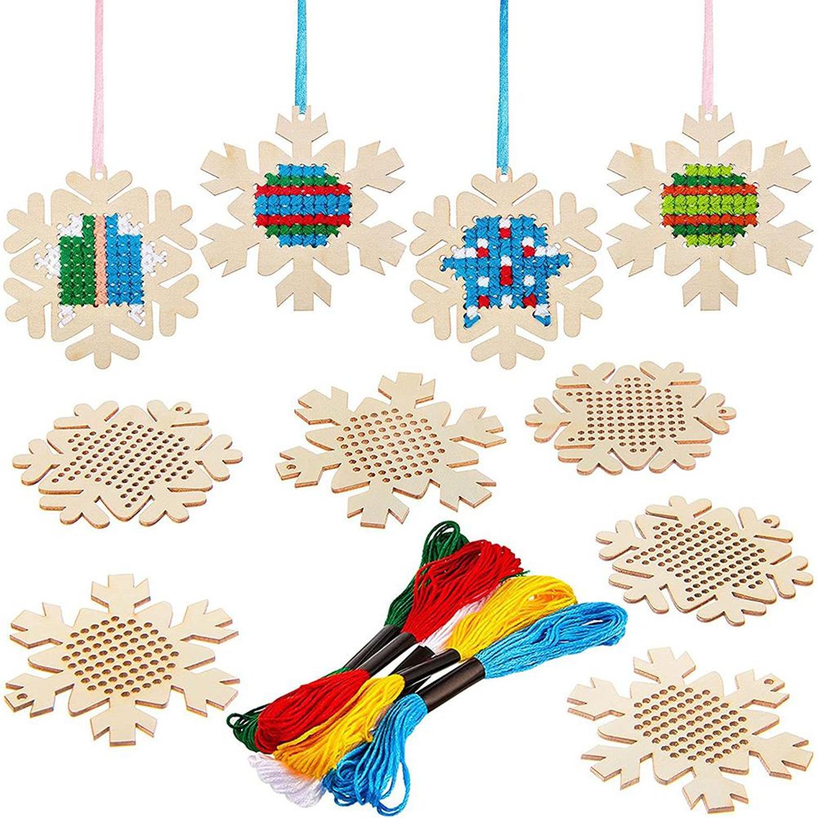 Cross Stitch Hanging Pendant G - Embroidery Xmas Decorations บทวิจารณ์และราคา