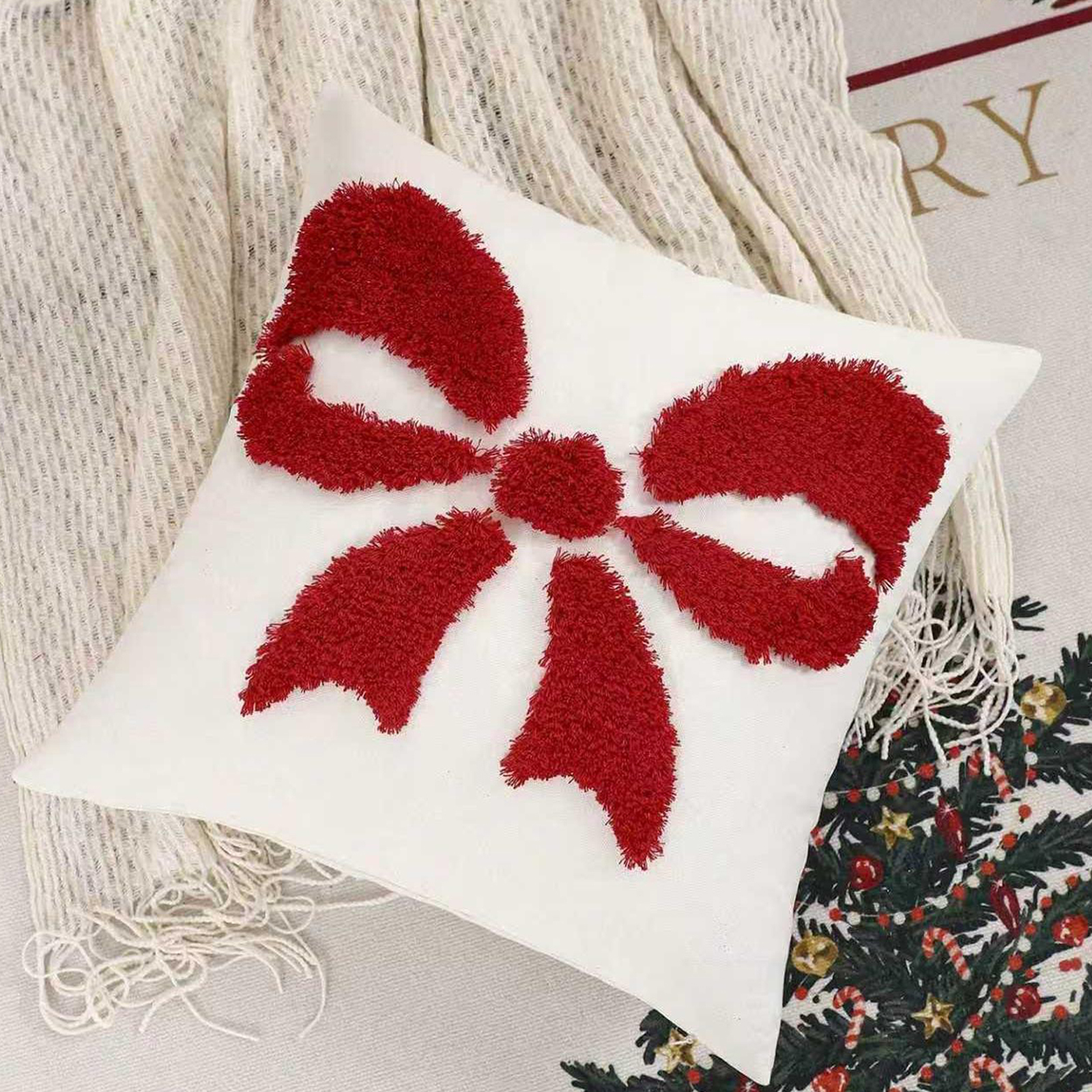 2026 Valentine's Day Pillow Co - Embroidery Xmas Decorations บทวิจารณ์และราคา